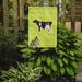 Caroline's Treasures Holstein Cow Check 2-Sided Polyester 15 x 11 in. Garden Flag in Yellow | 15 H x 11 W in | Wayfair BB7648GF