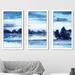 Winston Porter 'Land II' Acrylic Painting Print Multi-Piece Image Plastic/Acrylic in Blue | 25.5 H x 40.5 W x 1 D in | Wayfair