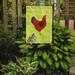 Caroline's Treasures New Hampshire Chicken Check 2-Sided Polyester 15 x 11 in. Garden Flag in Yellow | 15 H x 11 W in | Wayfair BB7669GF