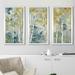 Winston Porter Gilded Forest I by Nan - 3 Piece Picture Frame Multi-Piece Image Print /Acrylic in Blue/Green/Yellow | Wayfair