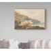 Winston Porter 'Fort St.Lago, Madeira, c.1850' Oil Painting Print on Wrapped Canvas in White | 30 H x 47 W x 2 D in | Wayfair