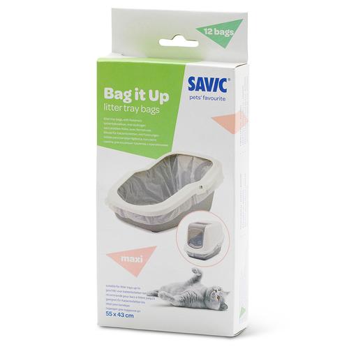 3x 12 Stück Savic Bag it Up Litter Tray Bags, Maxi Katzentoilettenbeutel