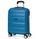 ITACA - Rigid Cabin Suitcase Travel Small Suitcase with Wheels - ABS Hand Luggage Case with Telescopic Handle - Lightweight Suitcase Carry on Suitcase with TSA Combination Lock - Cabin Luggage i, Blue