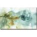 Ebern Designs My Greenhouse Abstract I No Gold by Lisa Audit - Print on Canvas Metal in Blue/Green | 24 H x 40 W x 1.5 D in | Wayfair