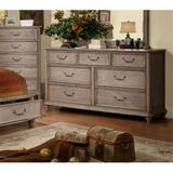 Ophelia & Co. Bumgarner 7 Drawer Double Dresser Wood in Brown/Gray | 38 H x 66 W x 19 D in | Wayfair D8FA653F48074D8E81E71AC10F18C1E1