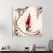 Winston Porter 'Coeur Dâ´A' Acrylic Painting Print on Wrapped Canvas in Brown/Red | 12 H x 12 W x 1.5 D in | Wayfair