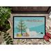 The Holiday Aisle® Gretchen Stoat Short-Tailed Weasel Christmas Non-Slip Outdoor Door Mat Synthetics | Rectangle 1'6 x 2'3" | Wayfair