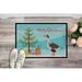 The Holiday Aisle® Ainsley West of England Goose Christmas Non-Slip Outdoor Door Mat Synthetics | Rectangle 1'6 x 2'3" | Wayfair