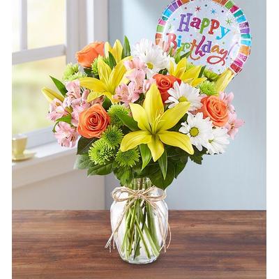 1-800-Flowers Birthday Delivery Fields Of Europe Happy Birthday Large | Happiness Delivered To Their Door