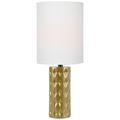 Lite Source Delta 17" High Gold Ceramic Accent Table Lamp