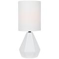 Lite Source Mason 17" High White Ceramic Accent Table Lamp