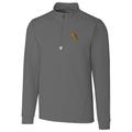 Men's Cutter & Buck Gray West Virginia Mountaineers Big Tall College Vault Traverse Quarter-Zip Pullover Jacket