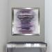 Orren Ellis 'Purple Woods' Framed Acrylic Painting Print on Acrylic Canvas in Gray | 33.5 H x 49.5 W x 1 D in | Wayfair