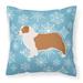 East Urban Home Winter Snowflakes Indoor/Outdoor Throw Pillow Polyester/Polyfill blend | 18 H x 18 W x 3 D in | Wayfair