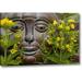 World Menagerie Garden Ornament Amid Loosestrife Flowers by Don Paulson - Photograph Print on Canvas in Brown/Green | 10 H x 16 W x 1.5 D in | Wayfair