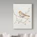 Gracie Oaks 'Northern Oriole Vintage' Acrylic Painting Print on Canvas in White/Black | 47 H x 35 W x 2 D in | Wayfair