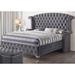 Rosdorf Park Salvador Tufted Platform Bed Upholstered/Polyester | 65.94 H x 87 W x 86 D in | Wayfair 937095E26B8F417D9C3AE43431D6FBD2