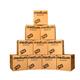 StorePAK Robuste mittelgroße Aufbewahrungsboxen, stabile Archivkartons aus Karton mit Griffen, 64 Liter, 40,5 x 40,5 x 40,5 cm (10 Stück), braun