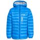 Trespass Kids Morley Compact Pack Away Warm Waterproof Winter/Rain Jacket/Outdoor Jacket with Hood - Blue, 7/8