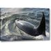 Breakwater Bay 'Alaska, Tenakee Springs Orca Whale Diving' Photographic Print on Wrapped Canvas in Blue/Gray | 16 H x 24 W x 1.5 D in | Wayfair