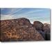 World Menagerie Az, Gila Bend Petroglyphs on Boulders by Don Paulson - Photograph Print on Canvas in Blue/Brown | 16 H x 24 W x 1.5 D in | Wayfair