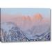 Millwood Pines 'California, Lone Pine Sunrise on Mount Whitney' Photographic Print on Wrapped Canvas in Blue/Pink | 10 H x 16 W x 1.5 D in | Wayfair