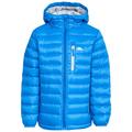 Trespass Kids Morley Compact Pack Away Warm Waterproof Winter/Rain Jacket/Outdoor Jacket with Hood - Blue, 11/12