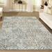 Gray/White 63 x 0.43 in Area Rug - Fleur De Lis Living Aberdeenshire Geometric Beige Area Rug Polypropylene | 63 W x 0.43 D in | Wayfair