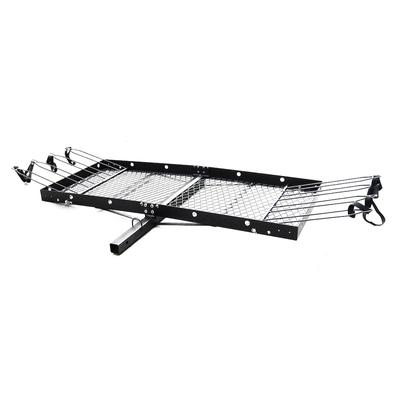 Tow Tuff Cargo Carrier with Bike Rack Tow Hitch Ac...