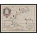 Alcott Hill® 'American East Coast Map, Circa 1621' Framed Graphic Art Print Paper | 29.25 H x 37.25 W x 1.75 D in | Wayfair