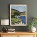 Joss & Main 'Point Lobos' Framed Graphic Art Print Paper, Wood in Blue/Green | 37 H x 29 W x 1.75 D in | Wayfair DBB3D56BC6634954A47BF14443B53C49