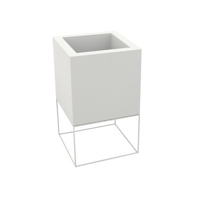 Vondom »VELA« Cubo Outdoor Pflanzengefäss 40x70x40cm / Lackiert Hochglanz / Ecru