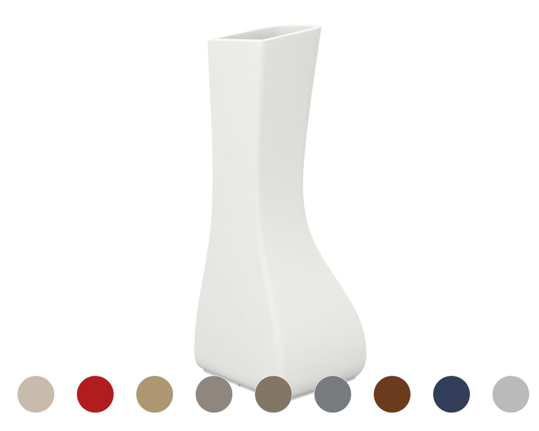 Vondom »NOMA« Mellizas Outdoor Pflanzengefäss Basic Matt / Steel / B 85 x H 130 x T 110 cm Image