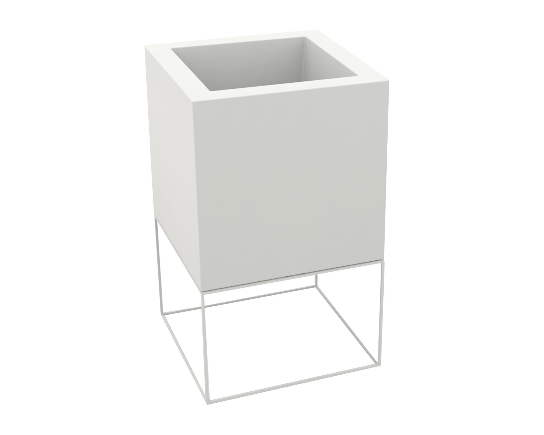 Vondom »VELA« Cubo Outdoor Pflanzengefäss 40x70x40cm / Lackiert Hochglanz / Red Image