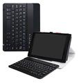 LiuShan for Amazon Fire HD 10 Keyboard Case,Detachable Keyboard Standing PU Cover for Amazon Fire HD 10 Tablet(5th /7th /9th Generation) 10.1" Tablet,Black