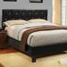 Red Barrel Studio® Maren Platform Bed Upholstered/Faux leather in Black | 41 H x 63.5 W x 85.5 D in | Wayfair 1177D0034EE040C78335FDCB9257F940