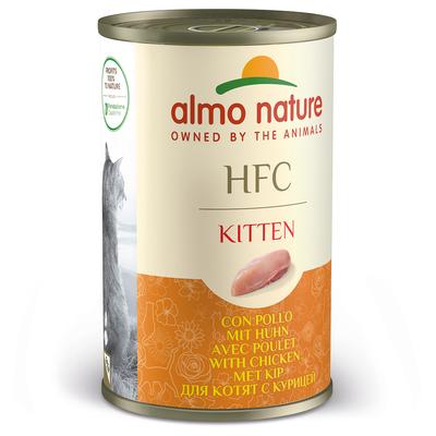 24x140g HFC Kitten Huhn Almo Nature Classic Katzenfutter nass