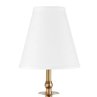 Couture Buffet Lamp Shade - Tapered White Linen - Ballard Designs