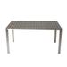 Orren Ellis Latham Sleek & Modish Trendy Anodized Aluminum Dining Table Metal in Gray | 30 H x 59 W x 36 D in | Wayfair