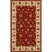 Red/White 48 x 0.67 in Area Rug - Darby Home Co Java Oriental Wool/Silk Red/Beige Area Rug Silk/Wool | 48 W x 0.67 D in | Wayfair