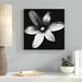 Ebern Designs 'Black & White Bloom II' Photographic Print Canvas in Black/Gray/White | 24 H x 24 W x 1.5 D in | Wayfair