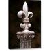 Fleur De Lis Living 'Fleur De Lis Iv' Photographic Print on Wrapped Canvas Metal in Black/Gray | 32 H x 21 W x 1.5 D in | Wayfair