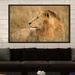 World Menagerie 'King of The Wild I' Photographic Print Canvas in Yellow | 39.5 H x 63.5 W x 2 D in | Wayfair F36E73281F36403E97513EB22998C2EA