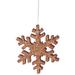 Vickerman 331486 - 18" Copper Outdoor Glitter Snowflake Christmas Tree Ornament (L134688)