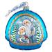The Holiday Aisle® Limited Edition Frosted Story Rainbow Glass Ornament Holiday Splendor Collection Glass in Blue | 4 H x 3.5 W x 2 D in | Wayfair