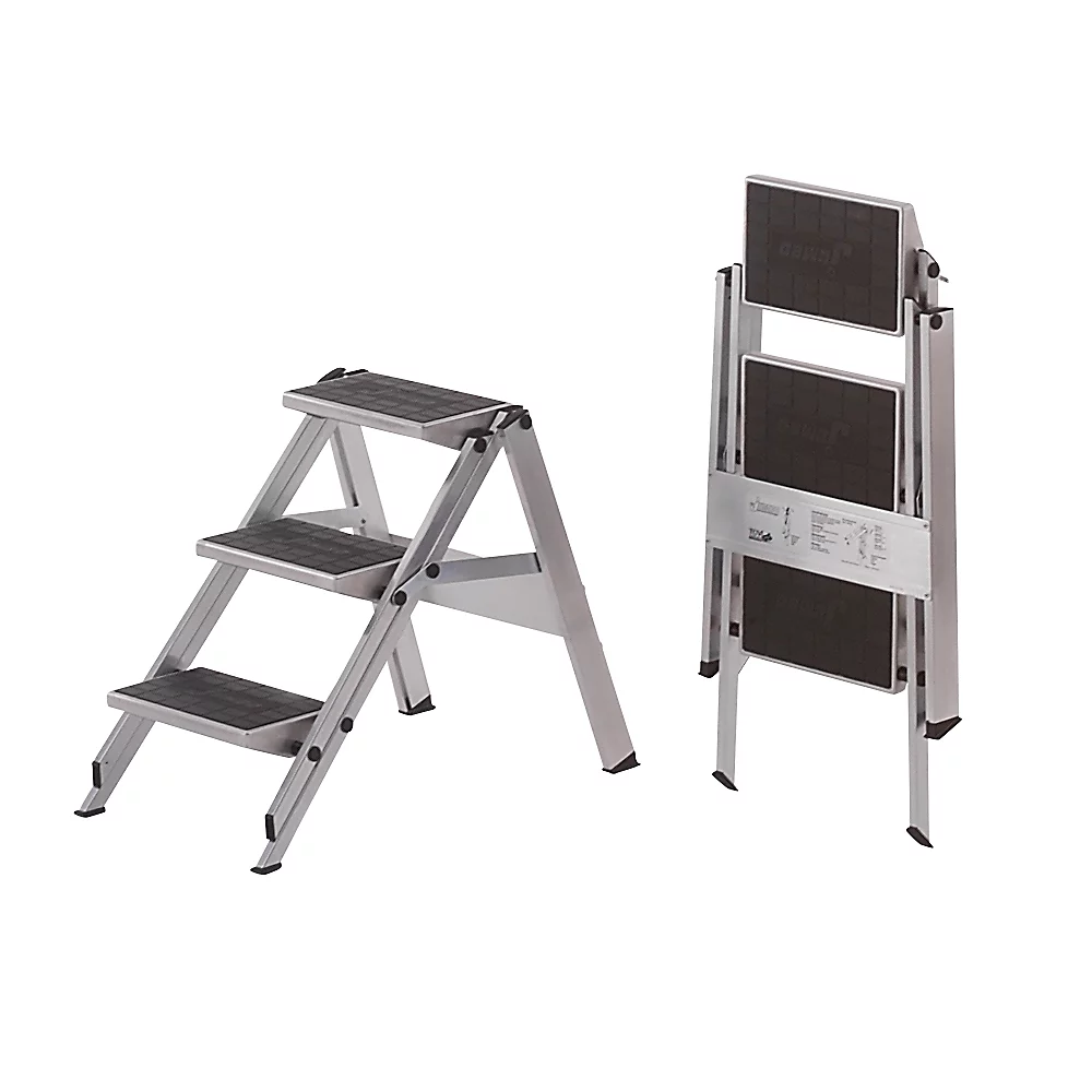 Escabeau pliant en alu - kaiserkraft