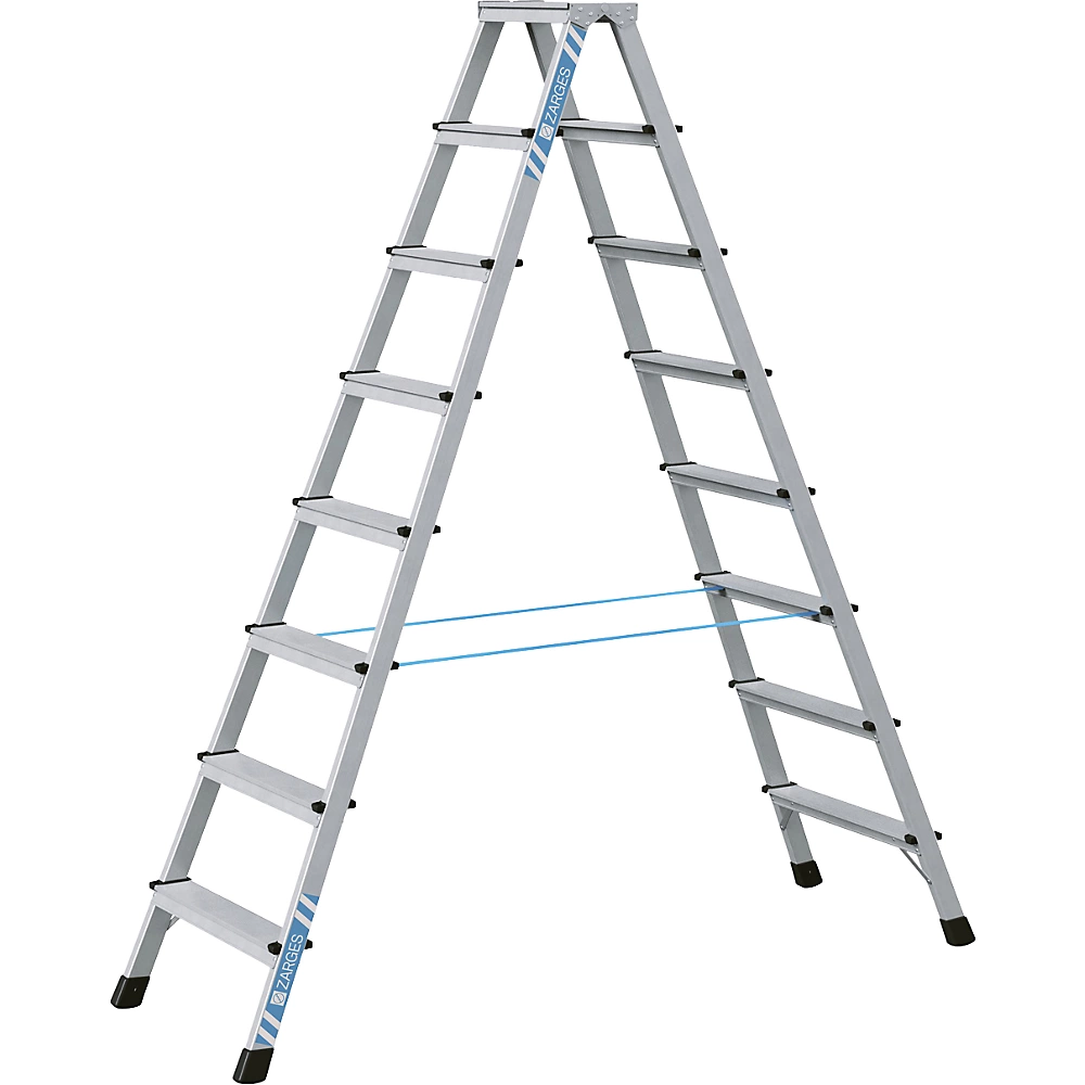 Escabeau à marches professionnel anodisé ZARGES