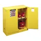 Justrite Armoire de sécurité FM, h x l x p 1118 x 1092 x 457 mm, portes à fermeture automatique, pour produits dangereux pour la nappe phréatique, jaune