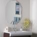 Diamond 23 1/2" x 31 1/2" Octagon Frameless Wall Mirror