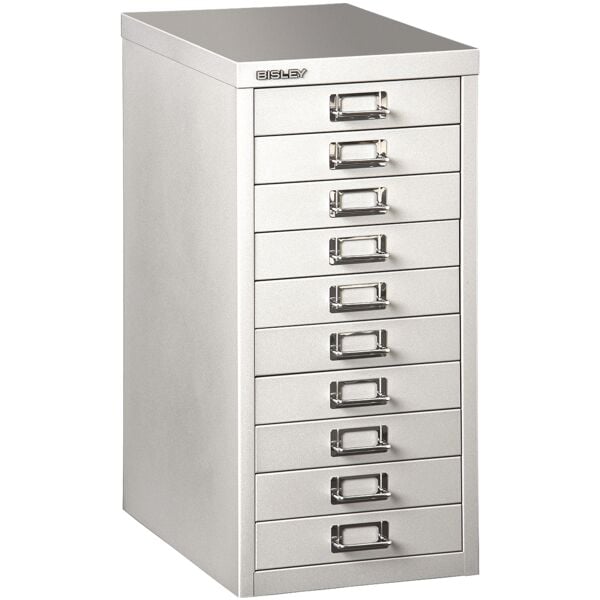 Bisley Schubladenschrank »MultiDrawer« A4, einbahnig, 10 Schübe grau, 27.9x59x38 cm
